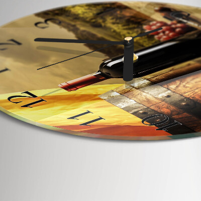 Reloj de pared redondo Barril de vino