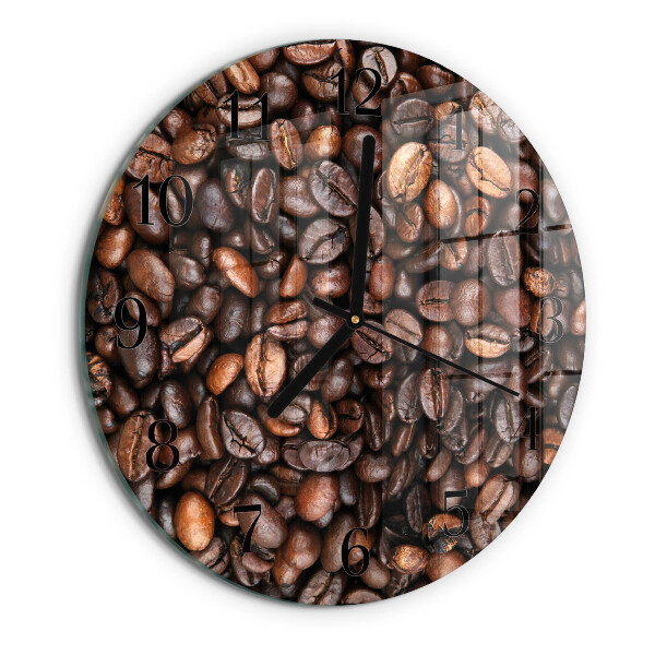 Reloj de pared redondo Granos de café