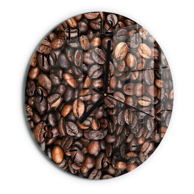 Reloj de pared redondo Granos de café