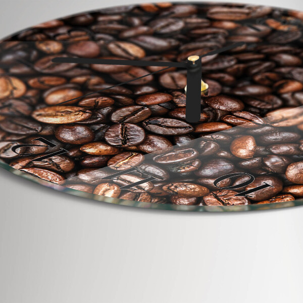 Reloj de pared redondo Granos de café