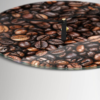 Reloj de pared redondo Granos de café