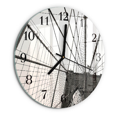 Reloj de pared redondo Puente de Brooklyn