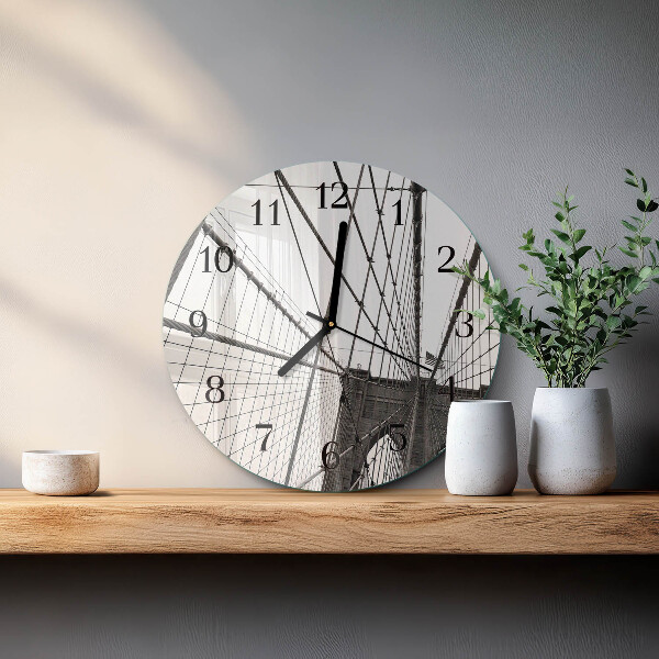 Reloj de pared redondo Puente de Brooklyn