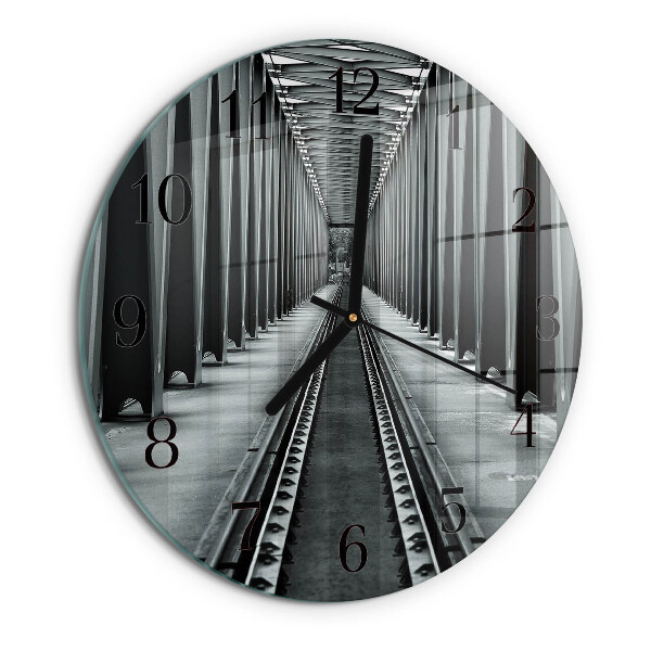 Reloj de pared redondo Vías férreas