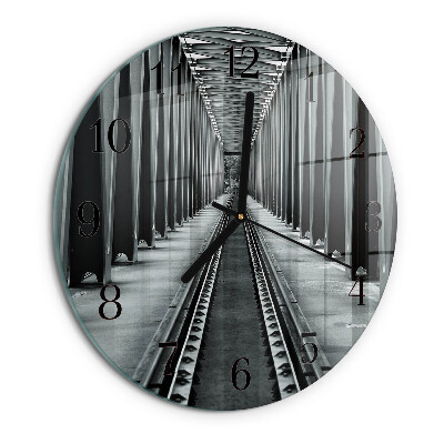 Reloj de pared redondo Vías férreas