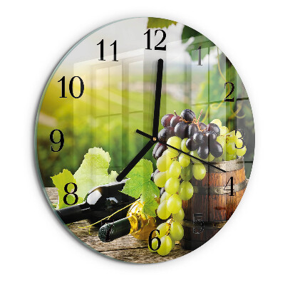 Reloj de pared redondo Vino de uva