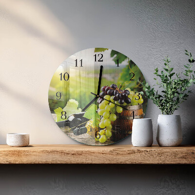 Reloj de pared redondo Vino de uva