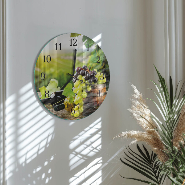 Reloj de pared redondo Vino de uva