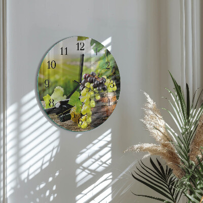 Reloj de pared redondo Vino de uva