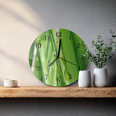Reloj de pared redondo Césped