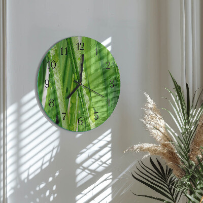 Reloj de pared redondo Césped