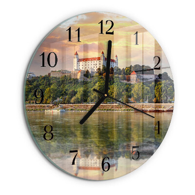 Reloj de pared redondo Castillo del río