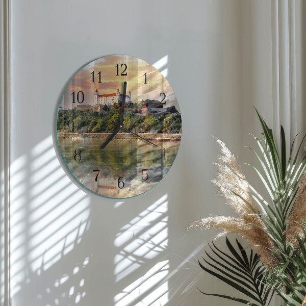 Reloj de pared redondo Castillo del río