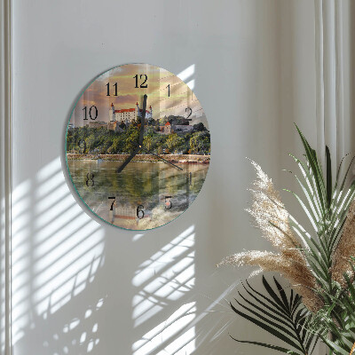 Reloj de pared redondo Castillo del río