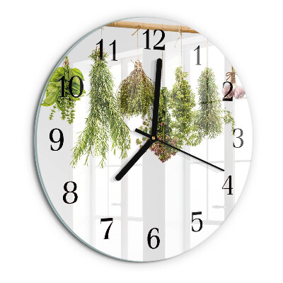 Reloj de pared redondo Hierbas