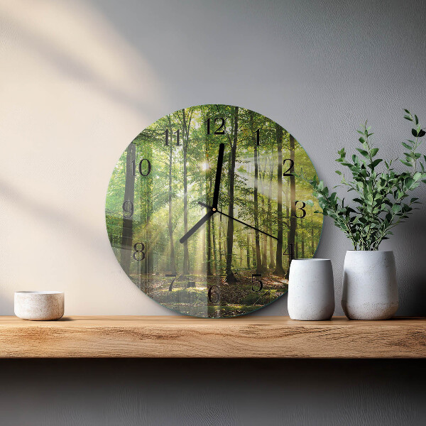 Reloj de pared redondo Naturaleza del bosque