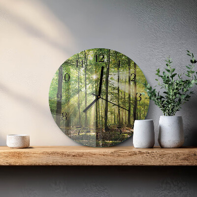 Reloj de pared redondo Naturaleza del bosque