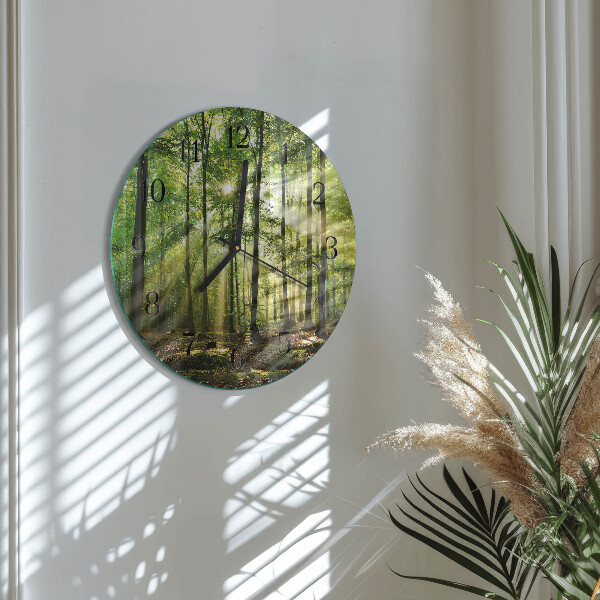 Reloj de pared redondo Naturaleza del bosque