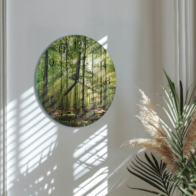 Reloj de pared redondo Naturaleza del bosque