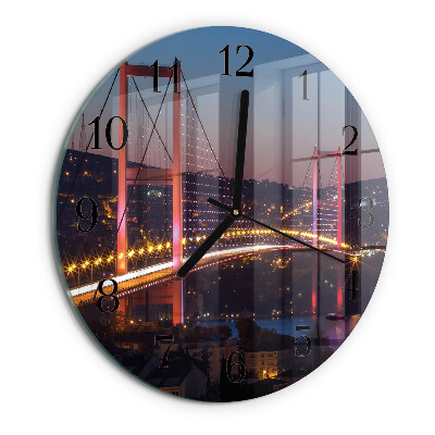 Reloj de pared redondo Puente