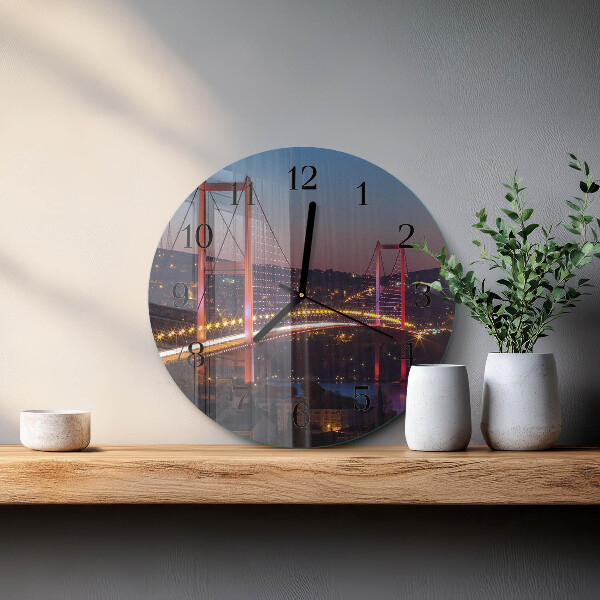 Reloj de pared redondo Puente