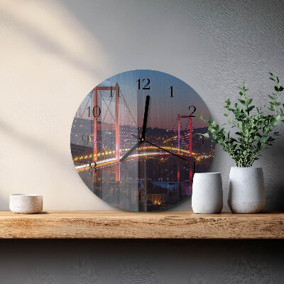 Reloj de pared redondo Puente