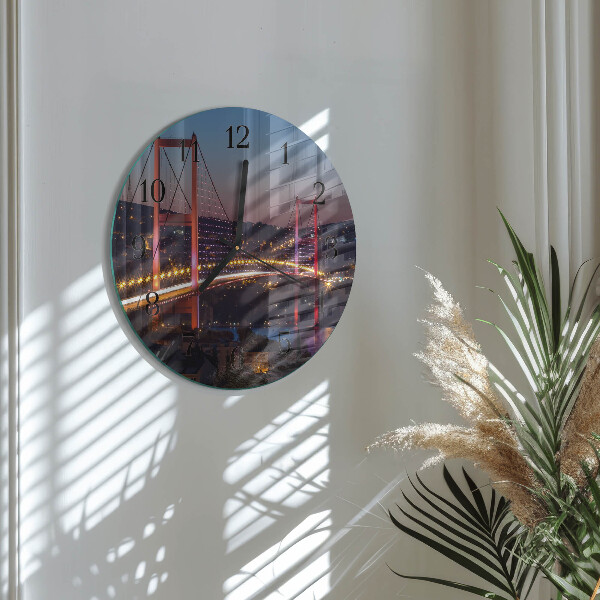 Reloj de pared redondo Puente
