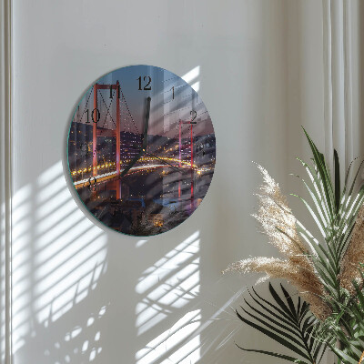 Reloj de pared redondo Puente