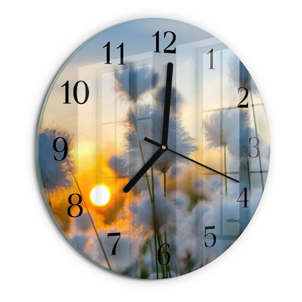 Reloj de pared redondo Algodón