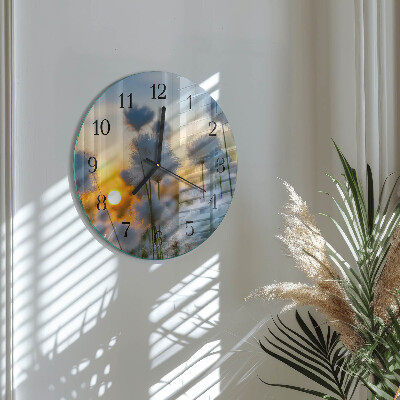 Reloj de pared redondo Algodón