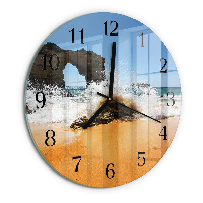 Reloj de pared redondo Playa