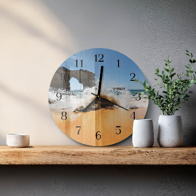 Reloj de pared redondo Playa