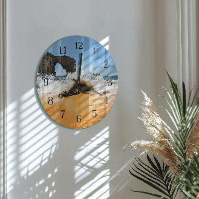 Reloj de pared redondo Playa