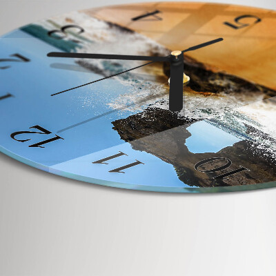 Reloj de pared redondo Playa