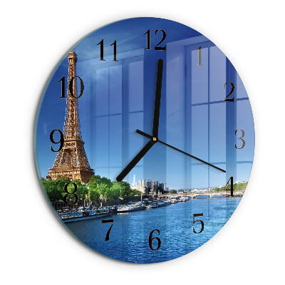 Reloj de pared redondo El cielo de París