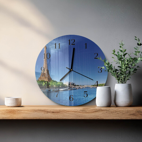 Reloj de pared redondo El cielo de París