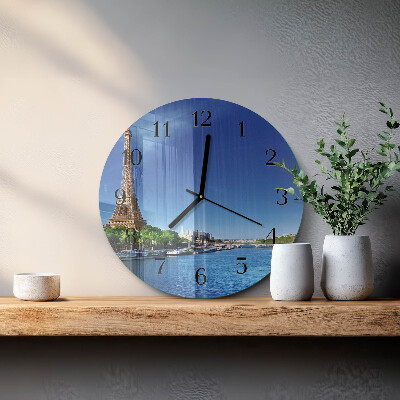 Reloj de pared redondo El cielo de París