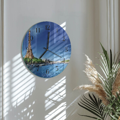 Reloj de pared redondo El cielo de París