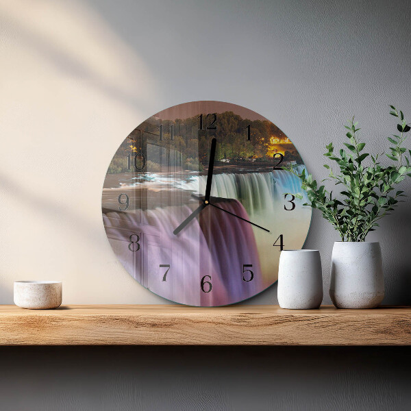 Reloj de pared redondo Cascada