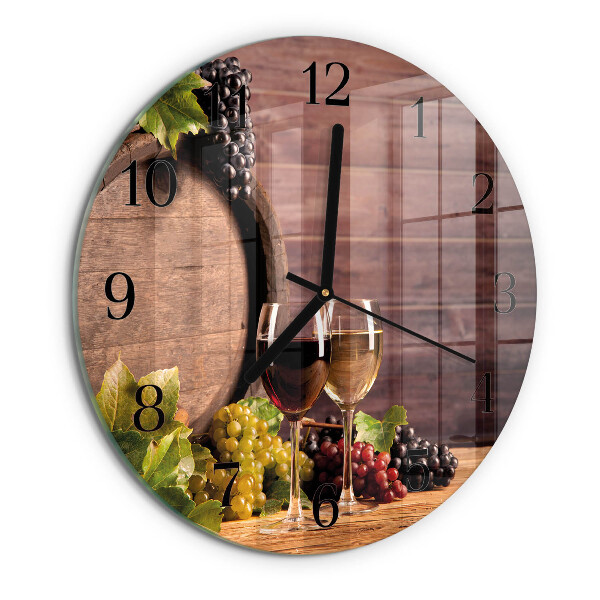 Reloj de pared redondo Uvas