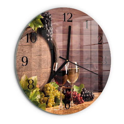 Reloj de pared redondo Uvas