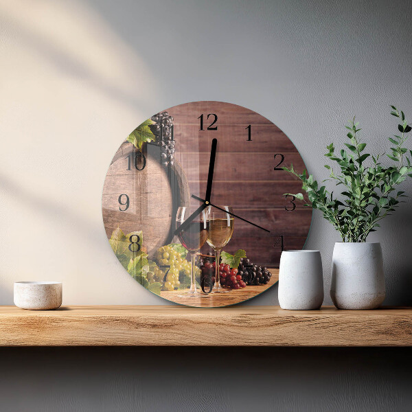 Reloj de pared redondo Uvas