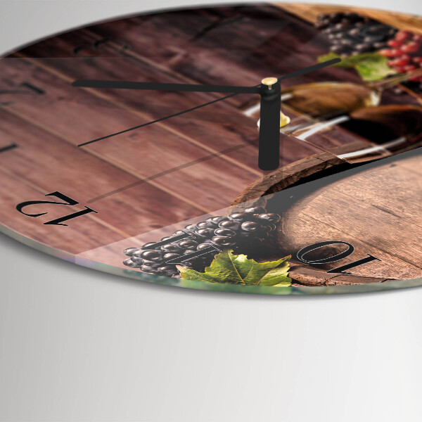 Reloj de pared redondo Uvas
