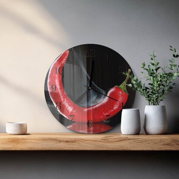 Reloj de pared redondo Ají picante