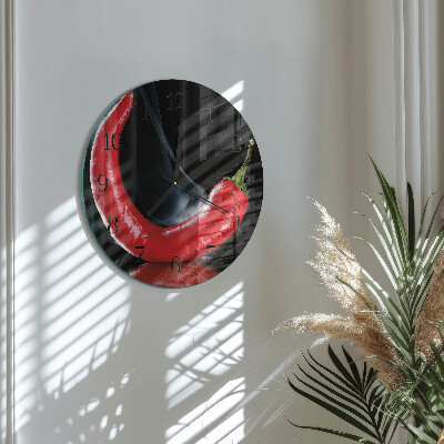 Reloj de pared redondo Ají picante
