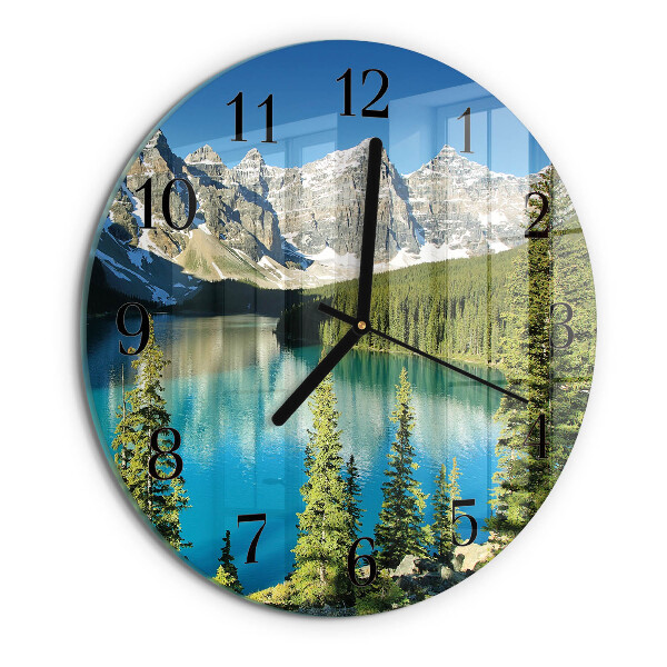 Reloj de pared redondo Naturaleza de las montañas