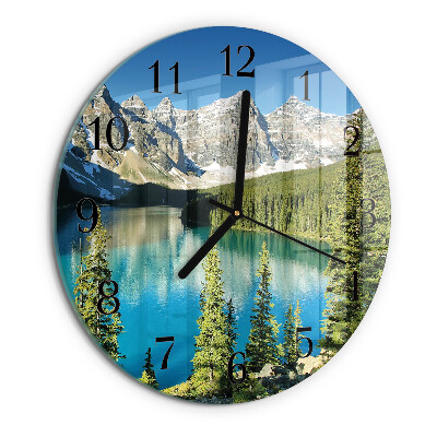 Reloj de pared redondo Naturaleza de las montañas