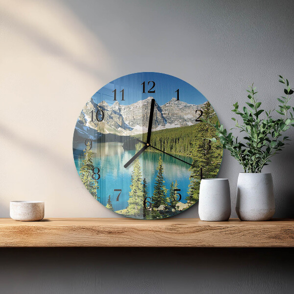 Reloj de pared redondo Naturaleza de las montañas