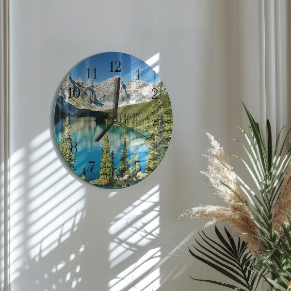 Reloj de pared redondo Naturaleza de las montañas