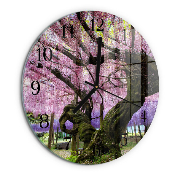 Reloj de pared redondo Árboles